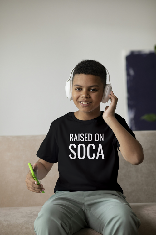 Raised on Soca Kids T-Shirt