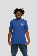 Everyone Loves Soca unisex t-shirt back view in blue